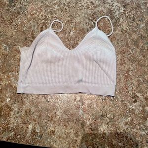 Blue and white crop tops (petite)